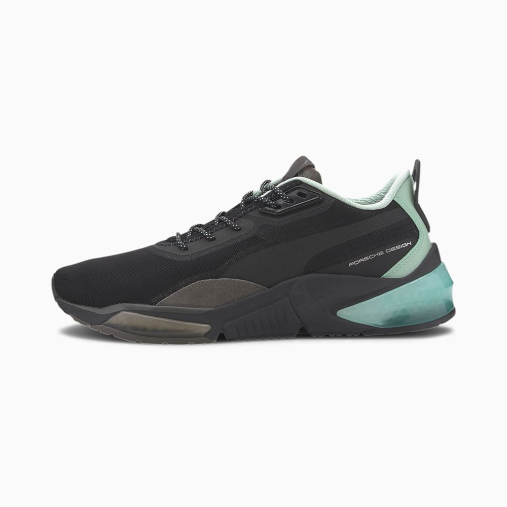 Puma Porsche Design LQDCELL Férfi Motorsport Cipő - Fekete/Zöld ( Hungary - OWZPV5079 )